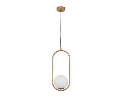Nova Luce Obitar Glas-Hängeleuchte Gold