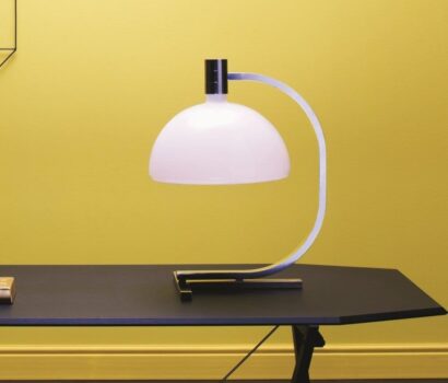 Nemo As1C Tischlampe Albini mit Glasschirm
