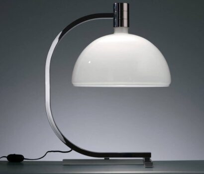 Nemo As1C Tischlampe Albini mit Glasschirm