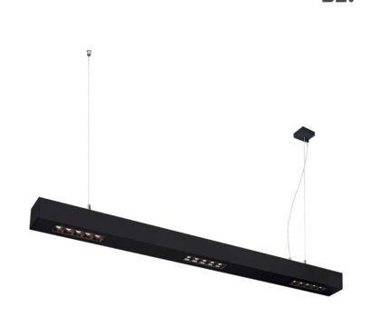 SLV Q-Line LED Pendelleuchte 1m Schwarz 3000K