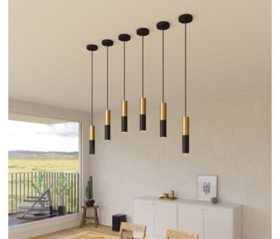 Lampe Suspendue Creative-Cables Modèle PDMV_ Abat-Jour Tub-E14 schwarz
