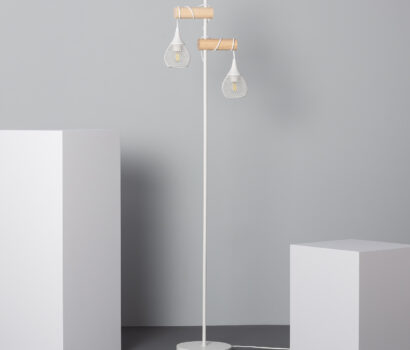 Stehlampe Rohana Weiss