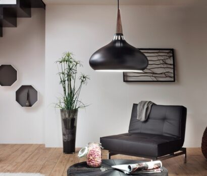 Hängeleuchte s.LUCE  Chic 42 Schwarz Goldfarben glänzend