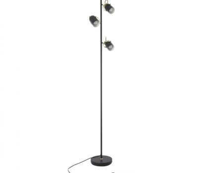 Stehlampe Cano 3 Spots Schwarz