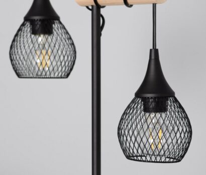 Stehlampe Monah rohana schwarz