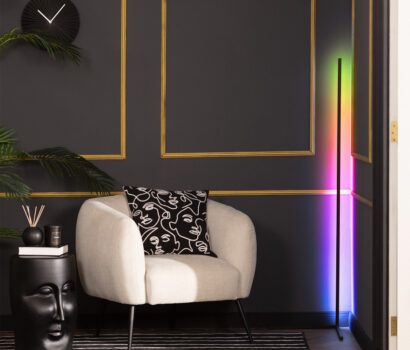 LED-Stehleuchte RGBWW Pulp 20W Schwarz