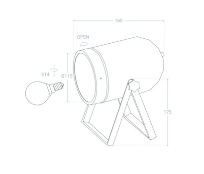 Lampe de Table Friador