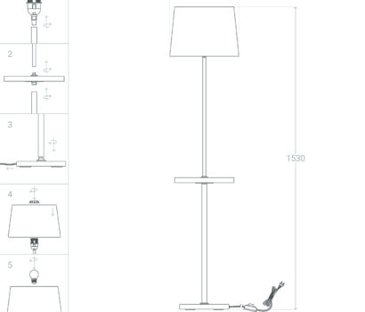 Stehlampe Mireia